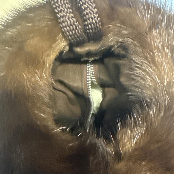 Vintage Mink Fur Hand Muff Saks Fifth Avenue Original Box Exelent Condition main image 6